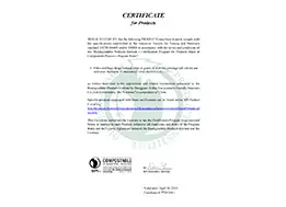 BPI certification