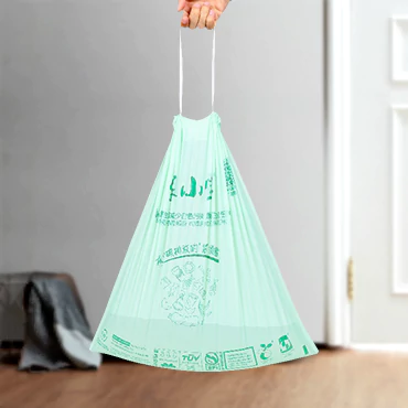 compostable drawstring trash bags