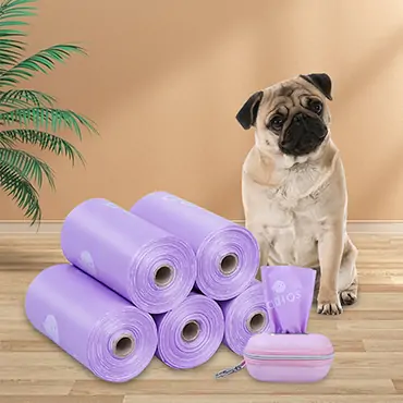 pink purple dog bags for poop
