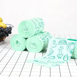 printed trash bags