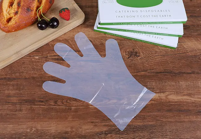 transparent compostable gloves