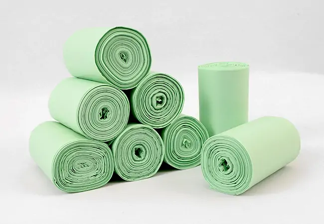 biodegradable trash bags on roll