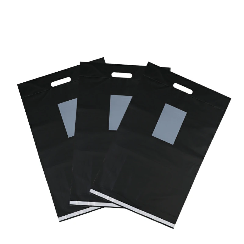 black mailing bags with handle