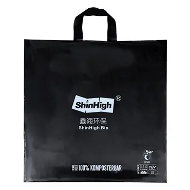 black plastic shopping bags