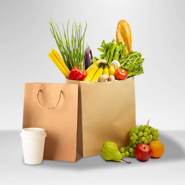 compostable kraft paper shopping bags