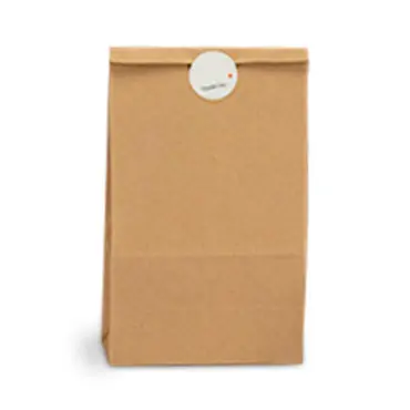 folded kraft paper bags without handles