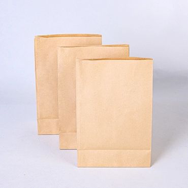opened kraft paper bag without a handle