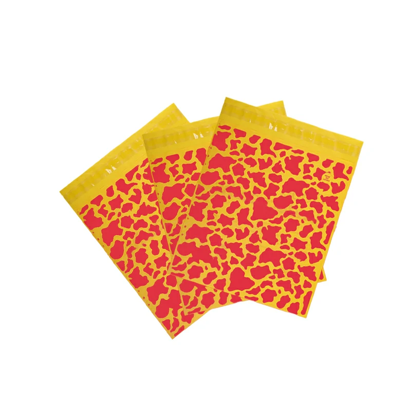 orange printed mailer bags