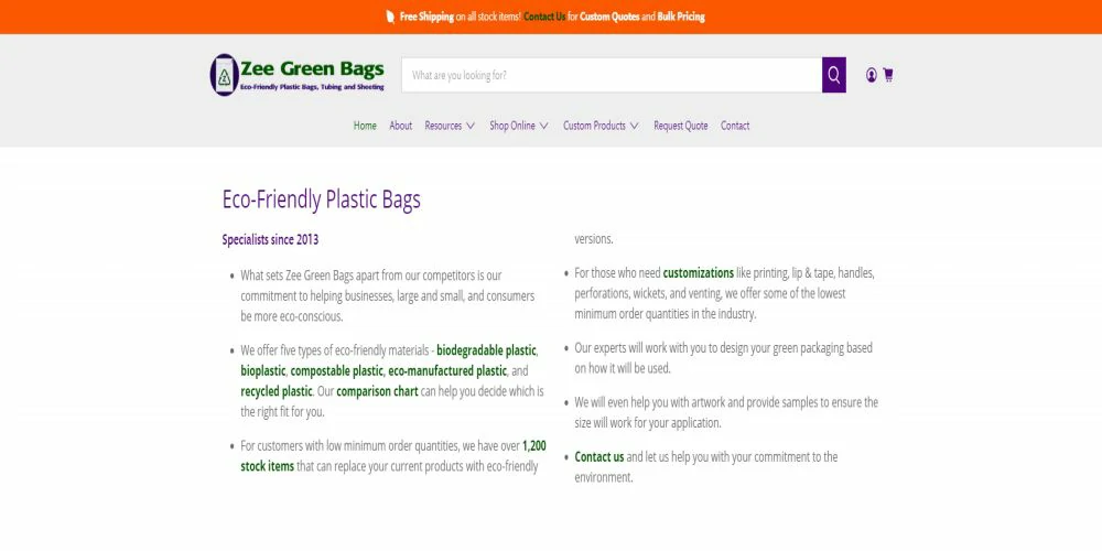 Zee Green Bags