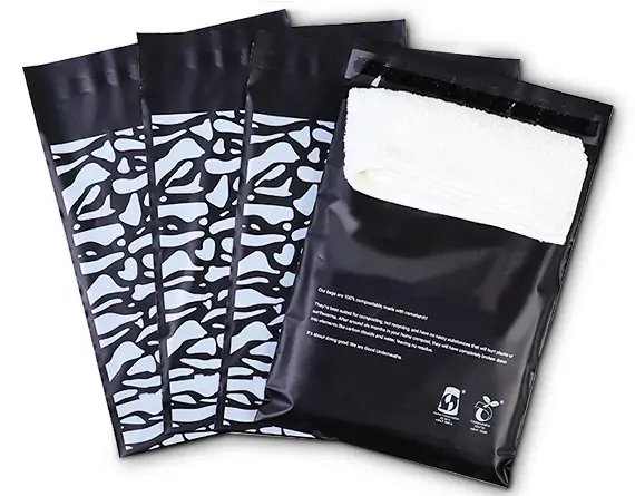 black poly mailers