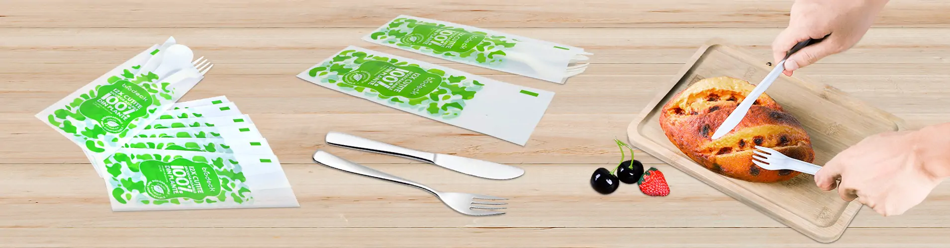 compostable silverware bags banner