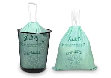 plastic drawstring trash bags