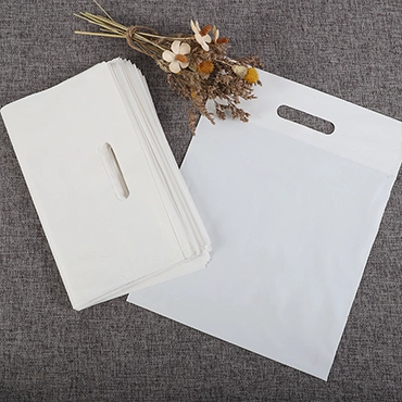 white die-cut handle bags