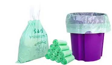 drawstring plastic trash bags