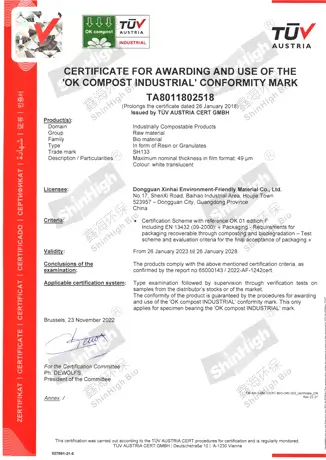 OK compost of SH133 resins