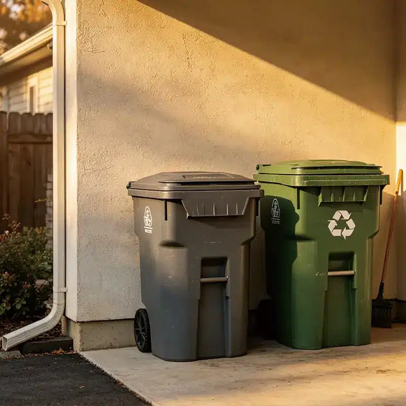 The end goal: a clean, dry, and well-managed trash area with sealed bins, resulting in a fly-free environment.