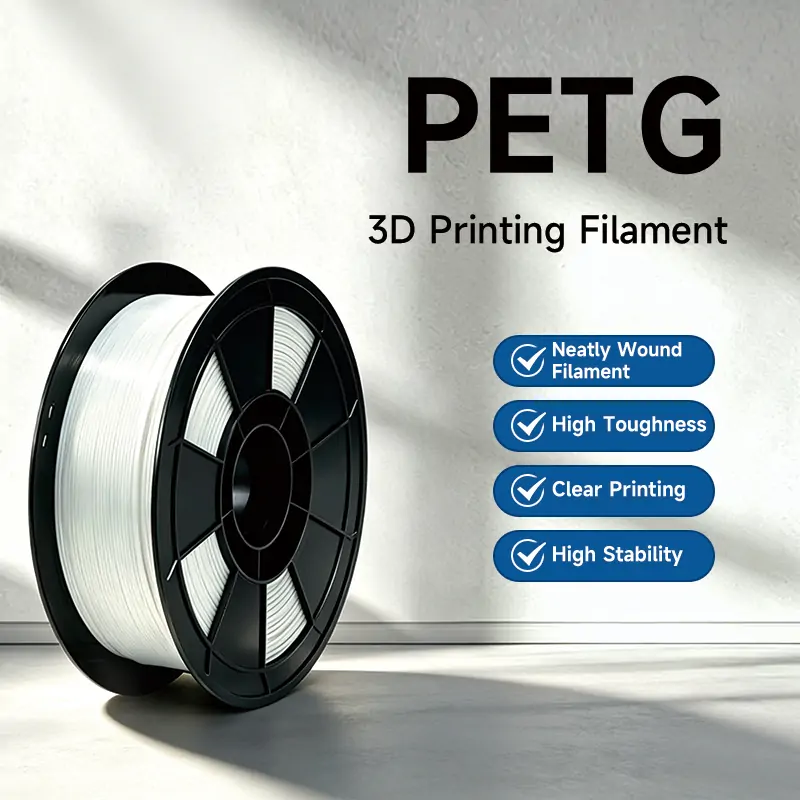Key features of ShinHigh PETG filament: neatly wound, high toughness, clear printing, high stability