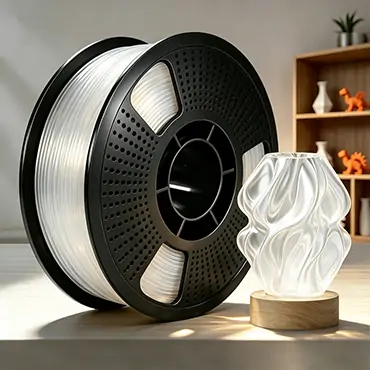Crystal clear transparent PETG filament - Food contact safe material for reusable cups and vacuum storage boxes