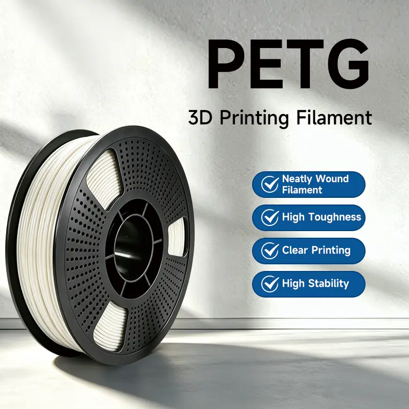 Key features of ShinHigh PETG filament: neatly wound, high toughness, clear printing, high stability